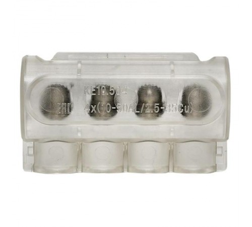 Клеммник для сетей уличного освещения KE10.504 Al 4x10-50 мм / Cu 2.5-35 мм инд. упак. EKF  ke-10,504-r  EKF