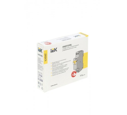 Выключатель автоматический дифференциального тока АВДТ32ML тип A С25 30мА KARAT  MVD12-1-025-C-030-A  IEK