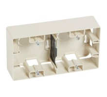 Etika Слоновая кость Коробка 2-ая накладной монтаж  672540  Legrand