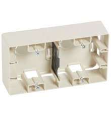 Etika Слоновая кость Коробка 2-ая накладной монтаж  672540  Legrand