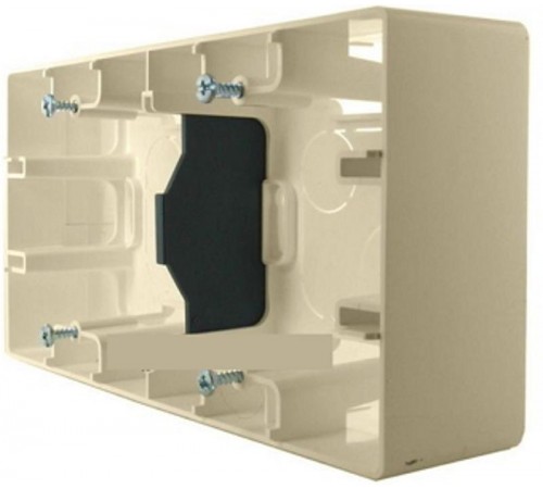 Etika Слоновая кость Коробка 2-ая накладной монтаж  672540  Legrand