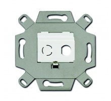 Адаптор/суппорт для ТВ-разъёмов тип F, BNC-F, цвет альпийский белый  0230-0-0437  2CKA000230A0437  ABB