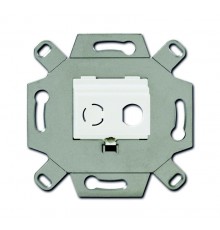 Адаптор/суппорт для ТВ-разъёмов тип F, BNC-F, цвет альпийский белый  0230-0-0437  2CKA000230A0437  ABB