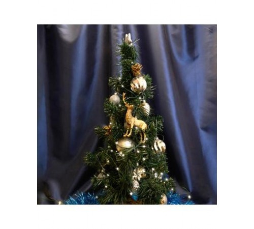 Гирлянда линейная Роса (на плоском проводе) 220V, 200 LED 20м, 5000K, IP 20,  зеленый шнур шнур 3м, CL582  48632  FERON