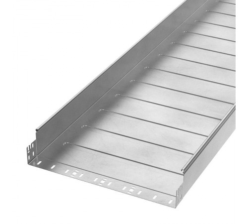 Лоток неперфорированный Профи INOX (AISI 304) 500х100x6000 (1,0 мм) (12 м/уп)  PR16.14030  Промрукав