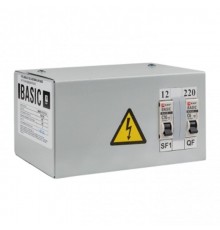 Ящик с понижающим трансформатором ЯТП 0,25кВА 220/12В (2 автомата) EKF Basic  yatp0,25-220/12v-2a  EKF