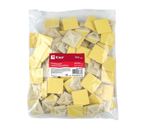 Площадка самоклеющаяся 30х30мм (упак 100 шт) EKF PROxima  plc-30x30  EKF