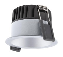 Светильник светодиодный ДВО-8Вт 3000K 8(6/4)Вт 680(80/50%)лм IP44 CRI90упр антиблик защитный  угол 70° серый SPOT    4058075799882  LEDVANCE