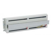 Панель WZ-PS3U-00-00-011 с DIN-рейкой, тип TS-35, 1ряд, 22 единицы 17.5мм, 3U 19", цвет серый (RAL 7035) (PS-3U)  17936  Zpas