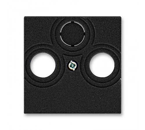 ABB Levit Антрацит / дымчатый чёрный Накладка для розеток TV-R / TV-R-SAT Антрацит  5011H-A00300 63  2CHH080300A4063  ABB