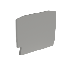 Крышка для клеммы 2 точки подключения на 4 кв.мм  ZEFC401GR  DKC