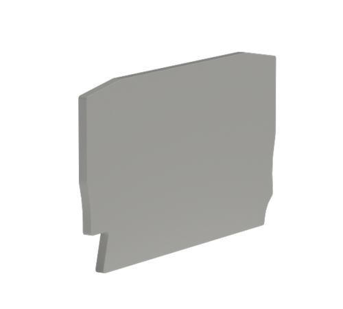 Крышка для клеммы 2 точки подключения на 4 кв.мм  ZEFC401GR  DKC