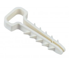 Дюбель-хомут 6х12мм плоск. каб. нейл. белый (25шт/упак)  UDH14-06-12-025-K01  IEK