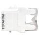Модуль Keystone TERACOM PRO Cat.6 RJ-45 неэкранированный 110 IDC 180 градусов белый  TRP-KSTN-180D-6UTP-WH  EKF