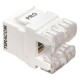 Модуль Keystone TERACOM PRO Cat.6 RJ-45 неэкранированный 110 IDC 180 градусов белый  TRP-KSTN-180D-6UTP-WH  EKF