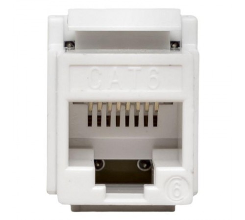 Модуль Keystone TERACOM PRO Cat.6 RJ-45 неэкранированный 110 IDC 180 градусов белый  TRP-KSTN-180D-6UTP-WH  EKF