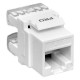 Модуль Keystone TERACOM PRO Cat.6 RJ-45 неэкранированный 110 IDC 180 градусов белый  TRP-KSTN-180D-6UTP-WH  EKF