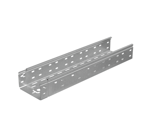 Лоток перф. 80х150х1,5 L6000 мм "Быстрый монтаж ПЛЮС" HD  LPplus80-150-1.5-6000 HD  КМ - профиль