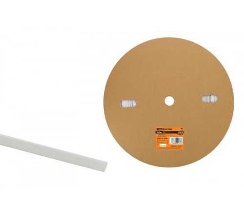 Термоусаживаемая трубка ТУТнг 6/3 белая (100 м/ролл)   SQ0518-0001  TDM