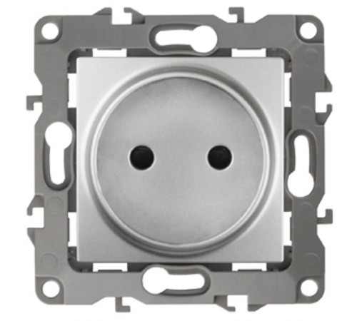 Розетка 12-2105-03 2P, 16АХ-250В,  алюминий  Б0018256  ЭРА