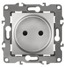 Розетка 12-2105-03 2P, 16АХ-250В,  алюминий  Б0018256  ЭРА