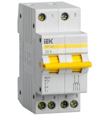 Выключатель-разъединитель (рубильник) трехпозиционный ВРТ-63 2п 32А  MPR10-2-032  IEK