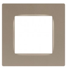 Рамка для розеток и выключателей  Серия 12 12-5201-04 на 1 пост, Классик, шампань  Б0067795  ЭРА