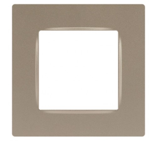 Рамка для розеток и выключателей  Серия 12 12-5201-04 на 1 пост, Классик, шампань  Б0067795  ЭРА