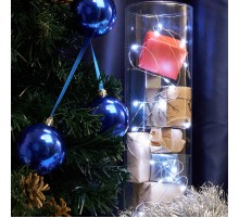 Гирлянда линейная Роса,  50LED 5000К, 5м, IP20 USB, прозрачный шнур, CL575  48184  FERON