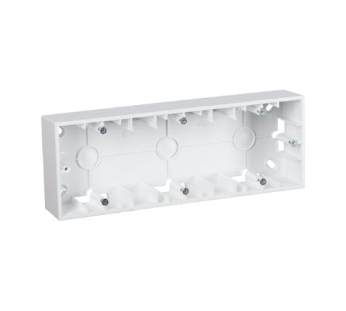 Simon 15 Белый Монтажная коробка для накладного монтажа, 3 поста  1590753-030  Simon