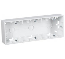 Simon 15 Белый Монтажная коробка для накладного монтажа, 3 поста  1590753-030  Simon