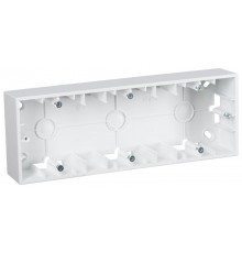 Simon 15 Белый Монтажная коробка для накладного монтажа, 3 поста  1590753-030  Simon