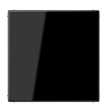 Крышка без отверстий, фиксация защёлкиванием, для произвольных вырезов (либо использование в качестве заглушки), возможно IP44; термопласт; черный; LS