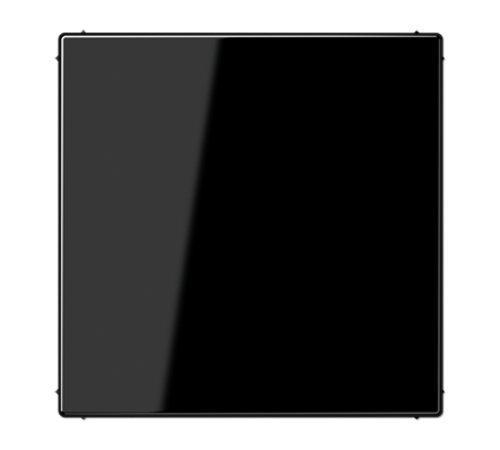 Крышка без отверстий, фиксация защёлкиванием, для произвольных вырезов (либо использование в качестве заглушки), возможно IP44; термопласт; черный; LS