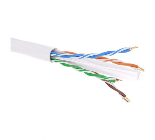 Кабель витая пара кат. 6 неэкранированный U/UTP, 4 пары, нг(А)-LS, цвет внешней оболочки белый, коробка 305 м  RN6UUK02WH  DKC