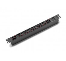 Блок распределения питания SMARTWATT PDU P-series 1U-B-1P16A-SMB-10C13-2C39-UL-2M-IEC320  4512020450078  SMARTWATT