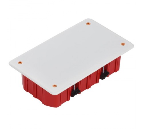 Коробка распределительная с/у 172х96x45 КМ41026 пластиковые лапки, с крышкой (для полых стен)  UKG11-172-096-045-P  IEK