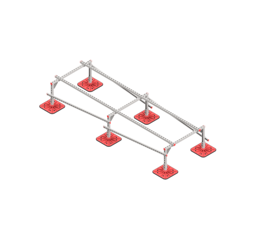 Опорная конструкция для установки оборудования TECHNORAPTOR FOOT 1000х3000  KM-TR-F-SSEI-1000-3000  КМ - профиль