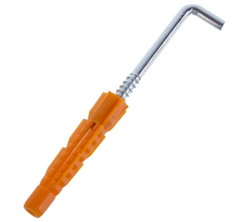 Шуруп-костыль 6х75 с универсальным дюбелем 10,0х61 (2шт) - пакет  114326  Tech-KREP