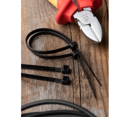 Хомут P6.6 стандартный (ч), 4.8x200 (100шт) FlexLock PROxima  plc-fl-ctsb-4.8x200  EKF