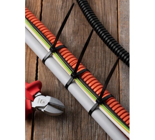 Хомут P6.6 стандартный (ч), 4.8x200 (100шт) FlexLock PROxima  plc-fl-ctsb-4.8x200  EKF