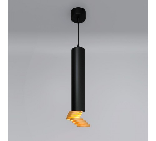 Подвес потолочный DLN103 GU10 черный/золото GU10 0*35Вт Eurosvet  a047750  Elektrostandard
