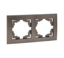 Валенсия Рамка 2-местная графит EKF   EWM-G-302-60   EKF