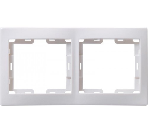 КВАРТА Белый Рамка 2-местная вертикальная РВ-2-КБ  EMK21-K01-DM  GENERICA