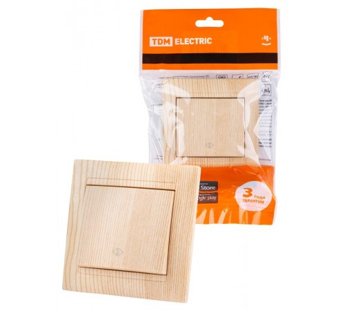 Перекрестный выключатель 1-кл. 10А сосна "Лама"  SQ1815-0336  TDM