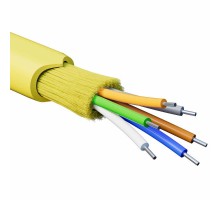 Кабель опт, армир. для внутренней прокладки, нг(A)-HFLTx, 8 ОВ, OS2 (G.652.D) 0,4 кН, 500 м  RNDT9C8YL03-E  DKC  RNDT9C8YL03-E  DKC