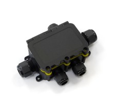 Распределительная коробка с откидной крышкой 5-вводная IP68 ПА66 40А 450В d3,5-12 мм 131х95х37  PR08.13154  Промрукав