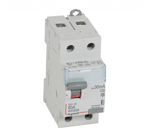 Выключатель дифференциальный (УЗО) DX3-ID 2п 80А 30мА тип A  411557  Legrand