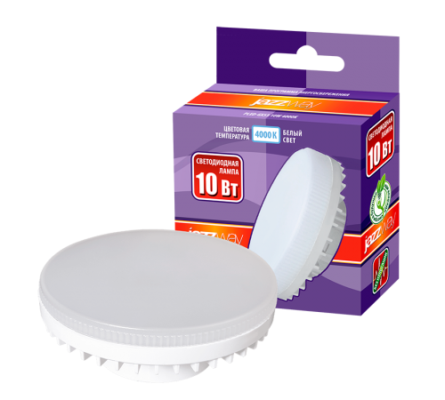 Лампа светодиодная таблетка PLED-GX53 10w=75w 4000K 820 Lm  230V/50Hz  .5032873  JAZZWAY