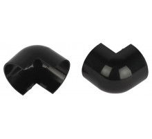 Внешний угол  OC-KK-20-12-GR для полукруглого кабель-канала графит 20х12мм 2шт/комплект  Б0064982  ЭРА